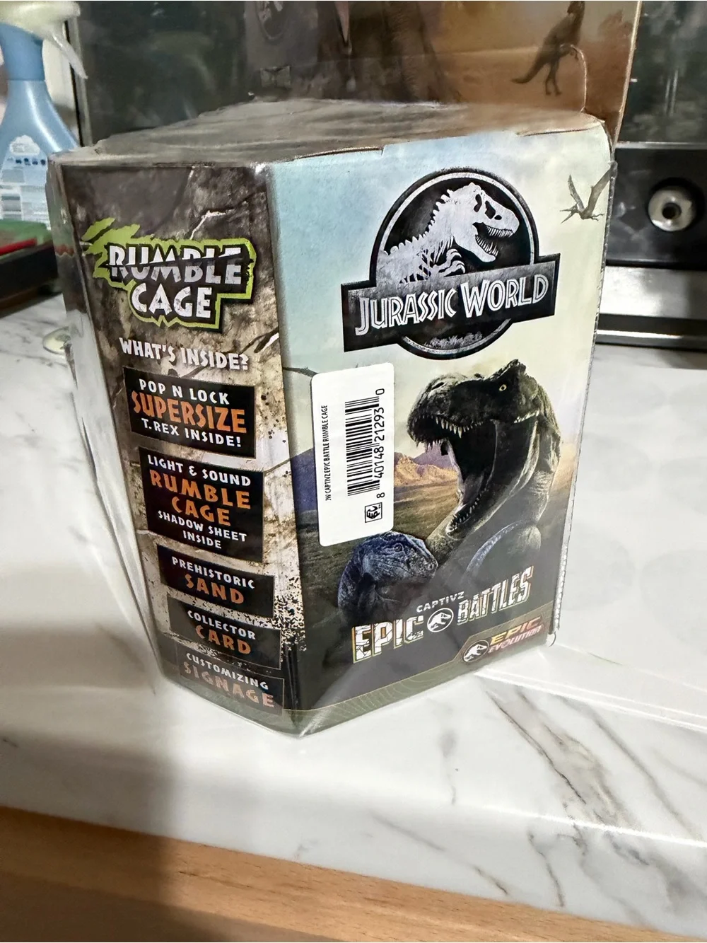 Jurassic World Rumble Cage T. Rex Containment Playset - Gray